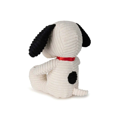 Snoopy Sitting soft toy 19cm, Eco corduroy cream