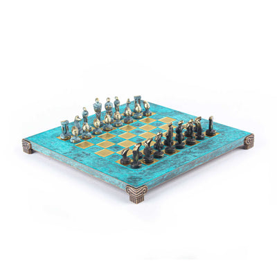 Manopoulos Cycladic art chess 28x28, ocean