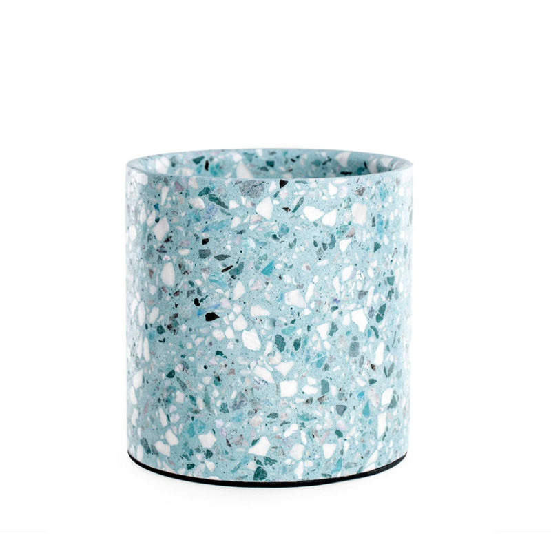 XLBoom Terrazzo Pot Medium, Sky Blue