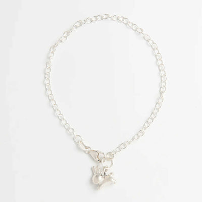 Miffy Leaping Rabbit Charm Bracelet, 925 Sterling Silver