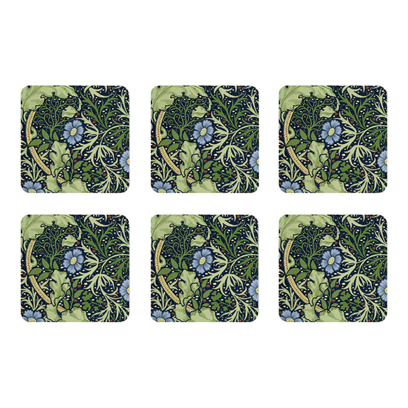 Åry Sweden Square Coaster Set (6 pcs), Seaweed