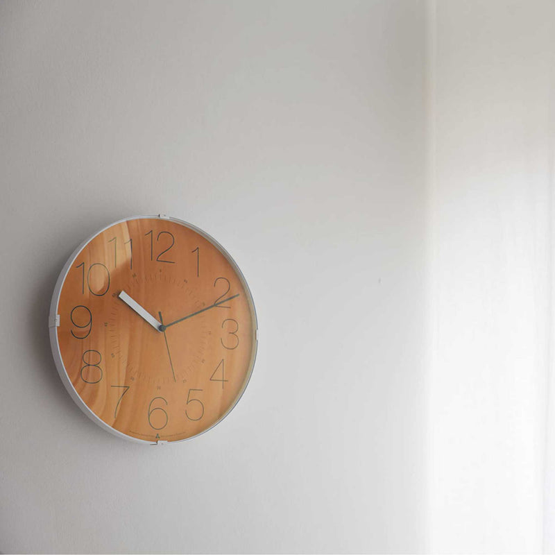Lemnos CARA wall clock, orange