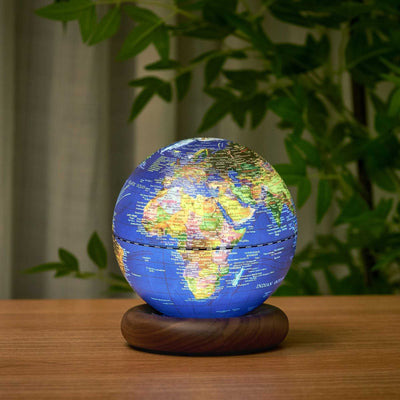 Gingko AtlasGlobe Mini lamp, dark ocean blue