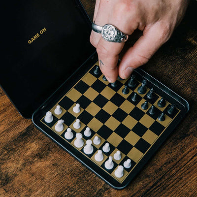 Luckies Iron & Glory Game On Magnetic Travel Chess Set