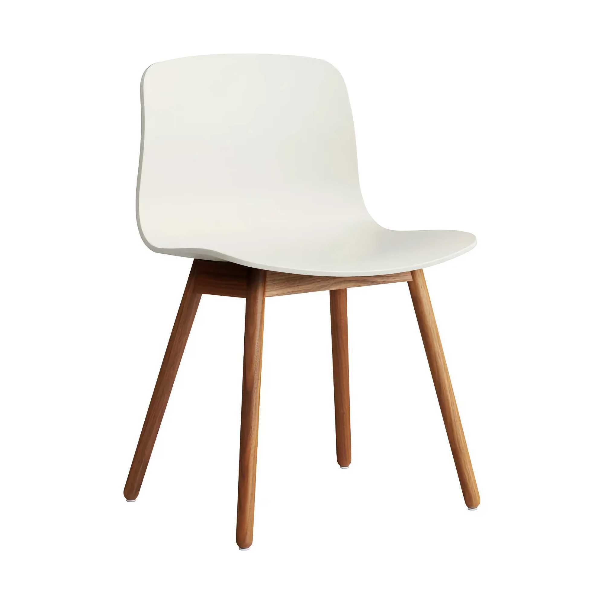 Hay AAC 12 Chair, Melange Cream 2.0/Lacquered Solid Walnut