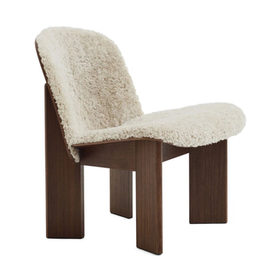 Hay Chisel lounge chair, walnut/sheepskin