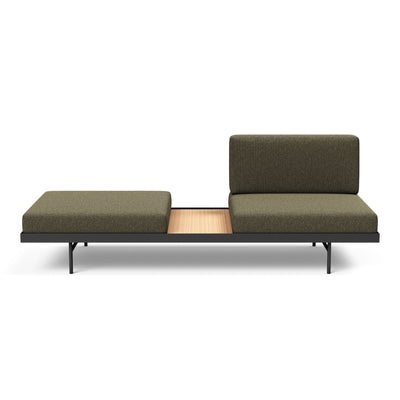 Innovation Living Puri daybed with oak table, 535 boucle forest green