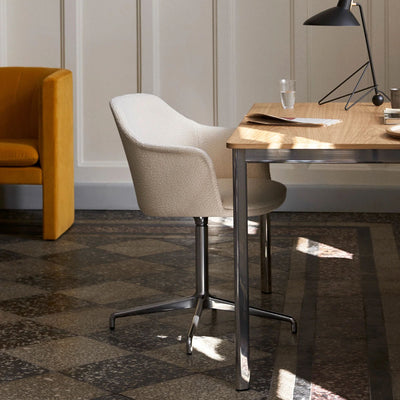 &Tradition HW41 Rely swivel chair, karakorum 003/polished aluminium