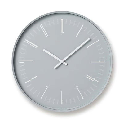 Lemnos Draw analog wall clock, grey