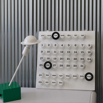 Ring-A-Date perpetual calendar, white