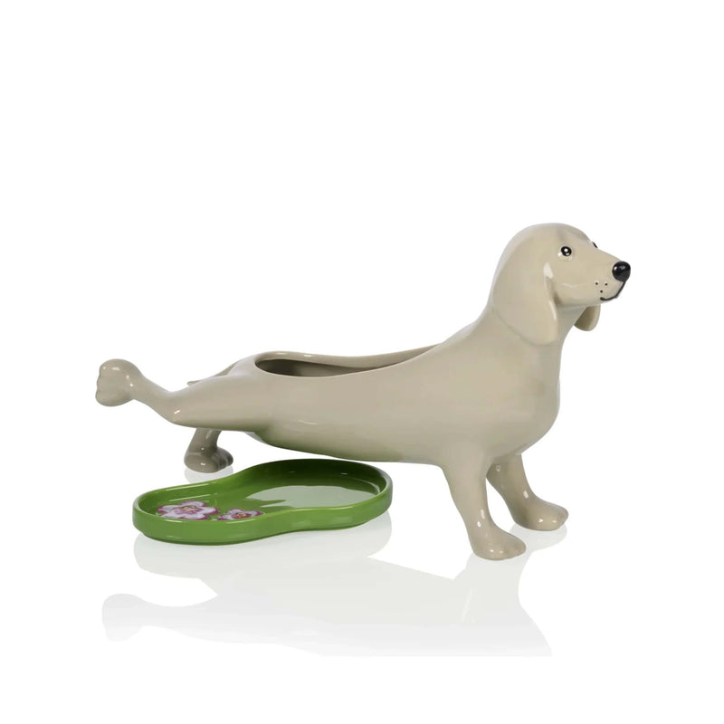 Bitten Peeing Dog planter