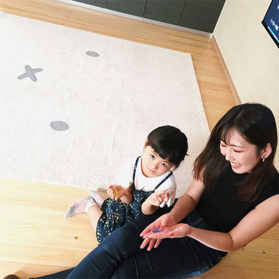 Miffy Luxury Rug (200x200cm), Ivory/Grey