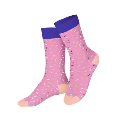 EMS Joe's Donut socks for kids, pink