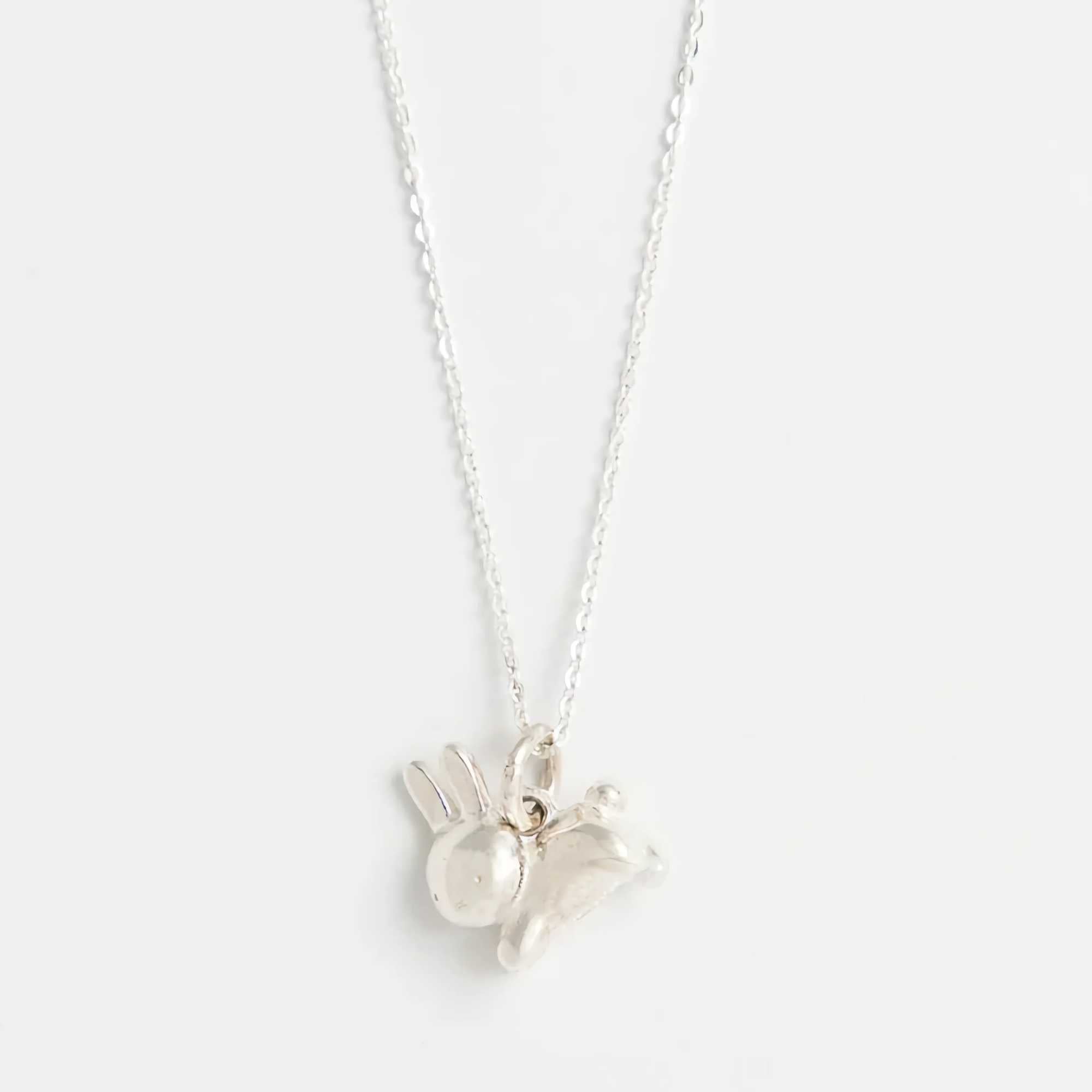 Miffy Leaping Rabbit Necklace, 925 Sterling Silver