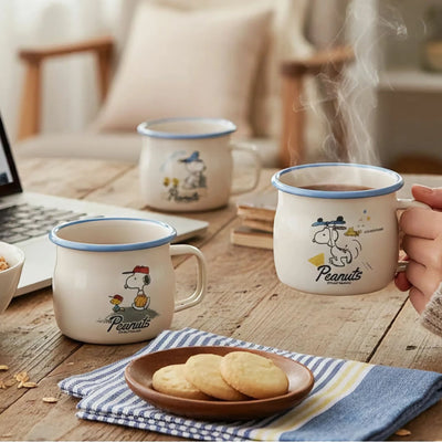 Yutaka Horo x Snoopy enamel mug, captain