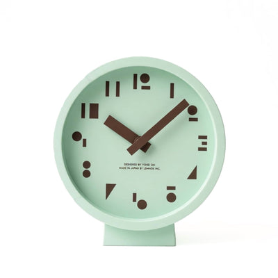 Lemnos M,S,S. table clock, mint