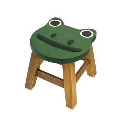 Acacia Wood mini stool, frog