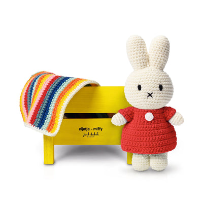 Just Dutch Yellow bed + handmade blanket & mattress for mIffy doll