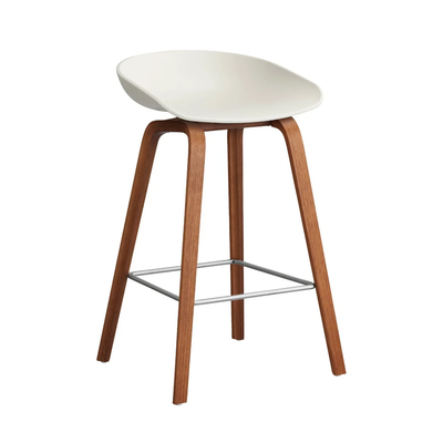 Hay About A Stool AAS32 LOW counter stool (65cm), melange cream/walnut