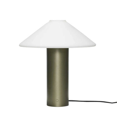 Hubsch Orbit table lamp, dark green
