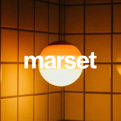 Marset Dipping light wall lamp, white brass