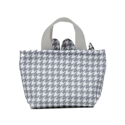 Miffy Chidori & Monotone Mini Tote key charm, white