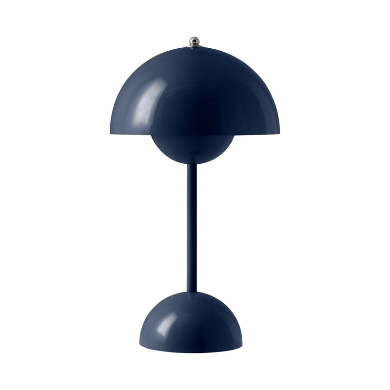 &Tradition Flowerpot VP9 rechargeable lamp, steel blue