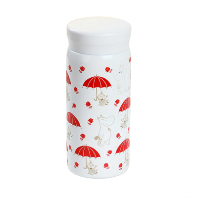 Moomin Thermo Bottle 200ml, Red umbrella