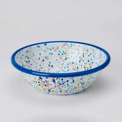 Kapka Enamel Wonder Wheel Salad Bowl, Blue