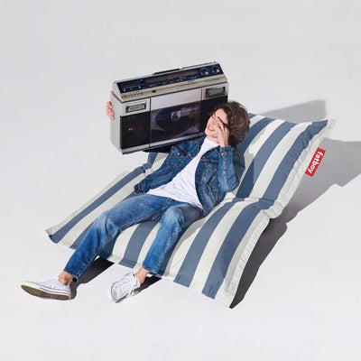 Fatboy Original Outdoor beanbag, stripe ocean blue