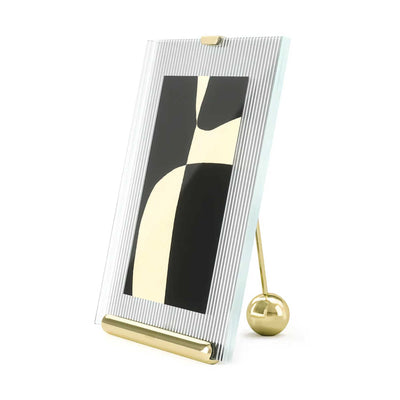 Umbra Flute Picture Frame 5x7", brass