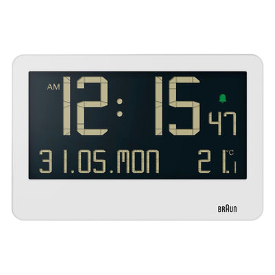 Braun BC14 digital wall clock, white
