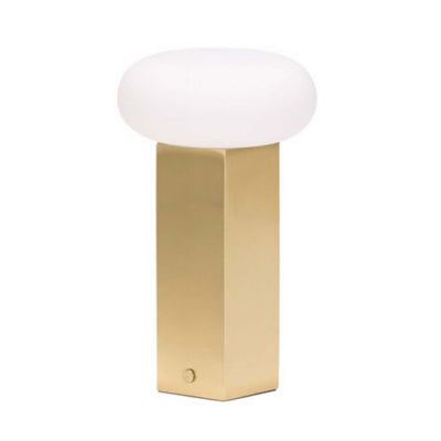Hubsch Low portable lamp, brass