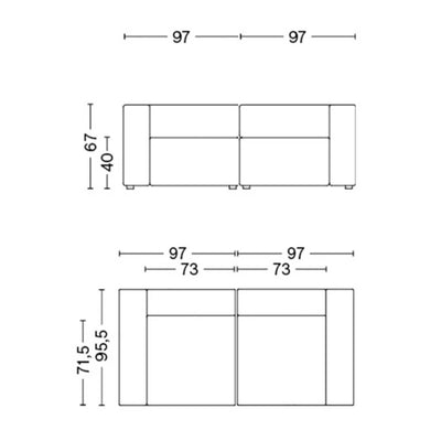 HAY Mags 2 seater sofa
