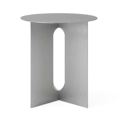 Audo Copenhagen Andgrogne side table, brushed steel