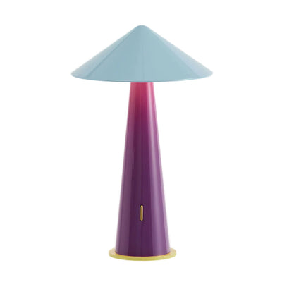 Fine Lumens Tipsy rechargeable lamp, blue/plum