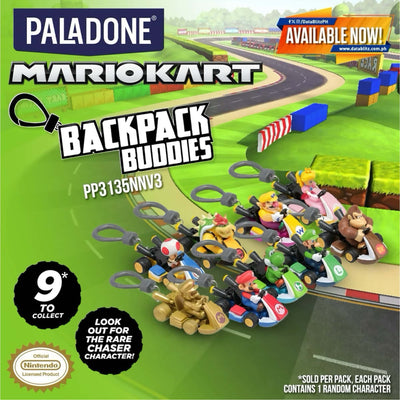 Mario Kart Backpack Buddies keychain blindbag