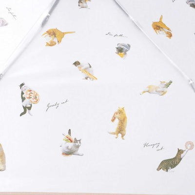 Wpc. x Masayuki OKI Paw Nyan Mini umbrella, beige