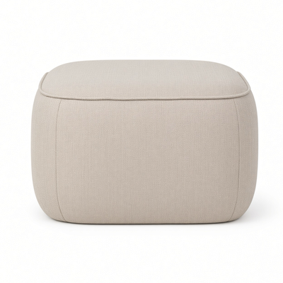 Cube pouffe, beige