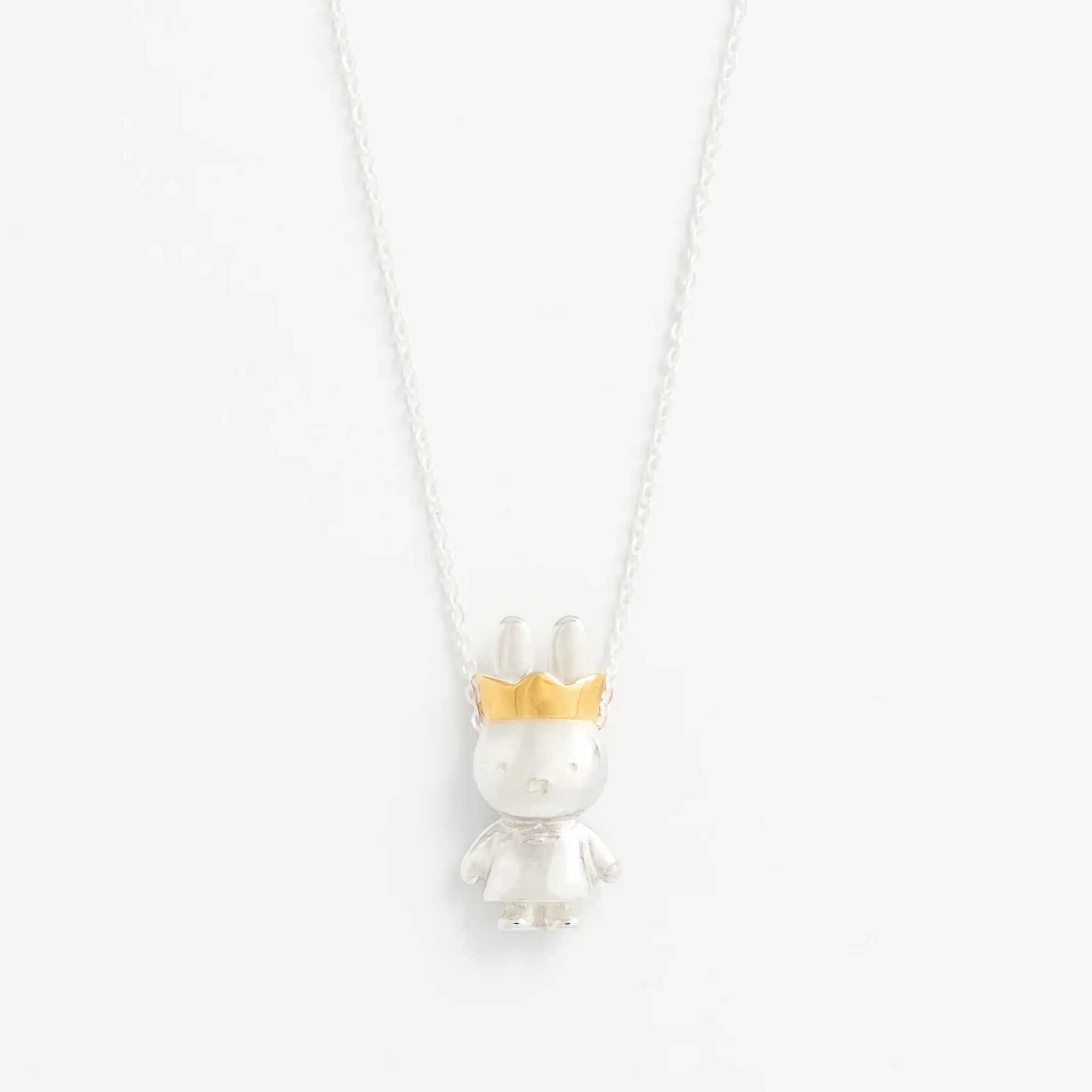 Miffy Queen Full Body Necklace, 925 Sterling Silver/18ct Gold Vermeil