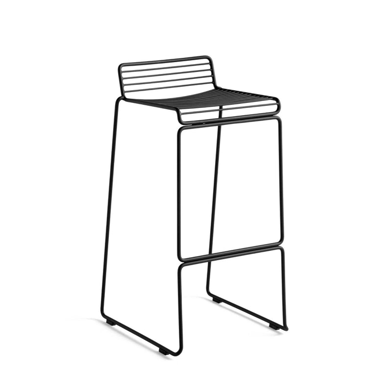 HAY Hee bar stool, black