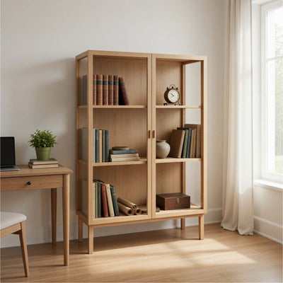 Hubsch Panorama Display Cabinet Small, natural