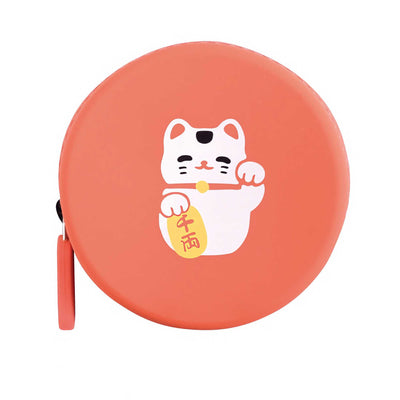 Curun Maneki Neko Round Coin Pouch