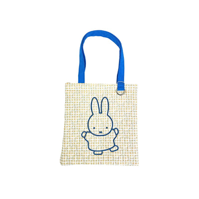 Miffy GinghamPop quilted mini tote, yellow