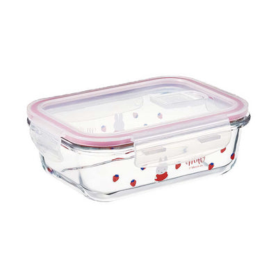 Miffy Heat-resistant glass 4-Point Lock storage container 650ml