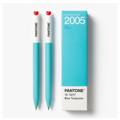 PANTONE® x Kaco gel ink pen set of 2, blue turquoise