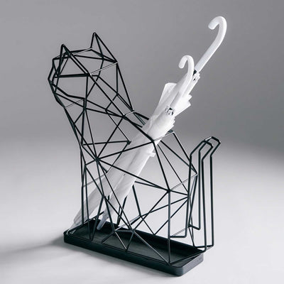 Studio Domo Cat Umbrella Stand , Black