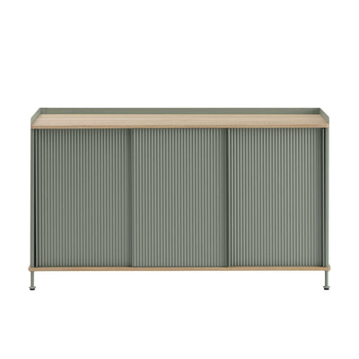 Muuto Enfold Sideboard Wide Tall (w148xd45xh84.5cm) , Oak/Dusty Green