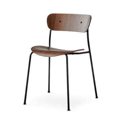 &Tradition Pavilion AV1 side chair, lacquered walnut