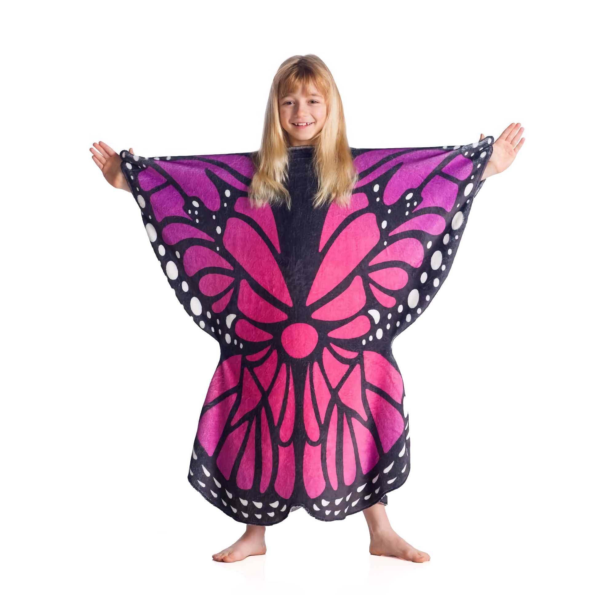Kanguru Butterfly Wearable Plaid Blanket for Kids